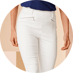 look femme en pantalon blanc 