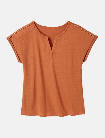 Tshirt avec détails tressés